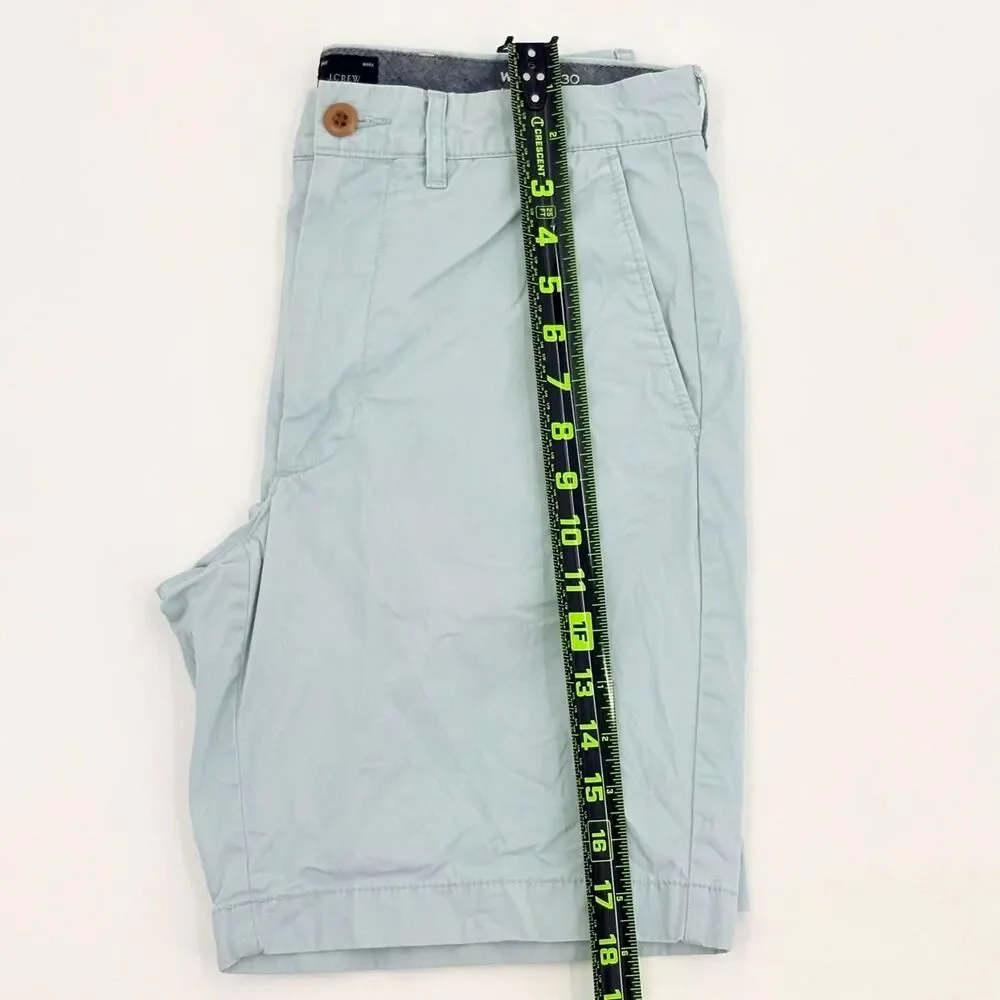 J Crew Shorts Flat Front Mens 30 Preppy Summer Coastal Vacation Travel Chino